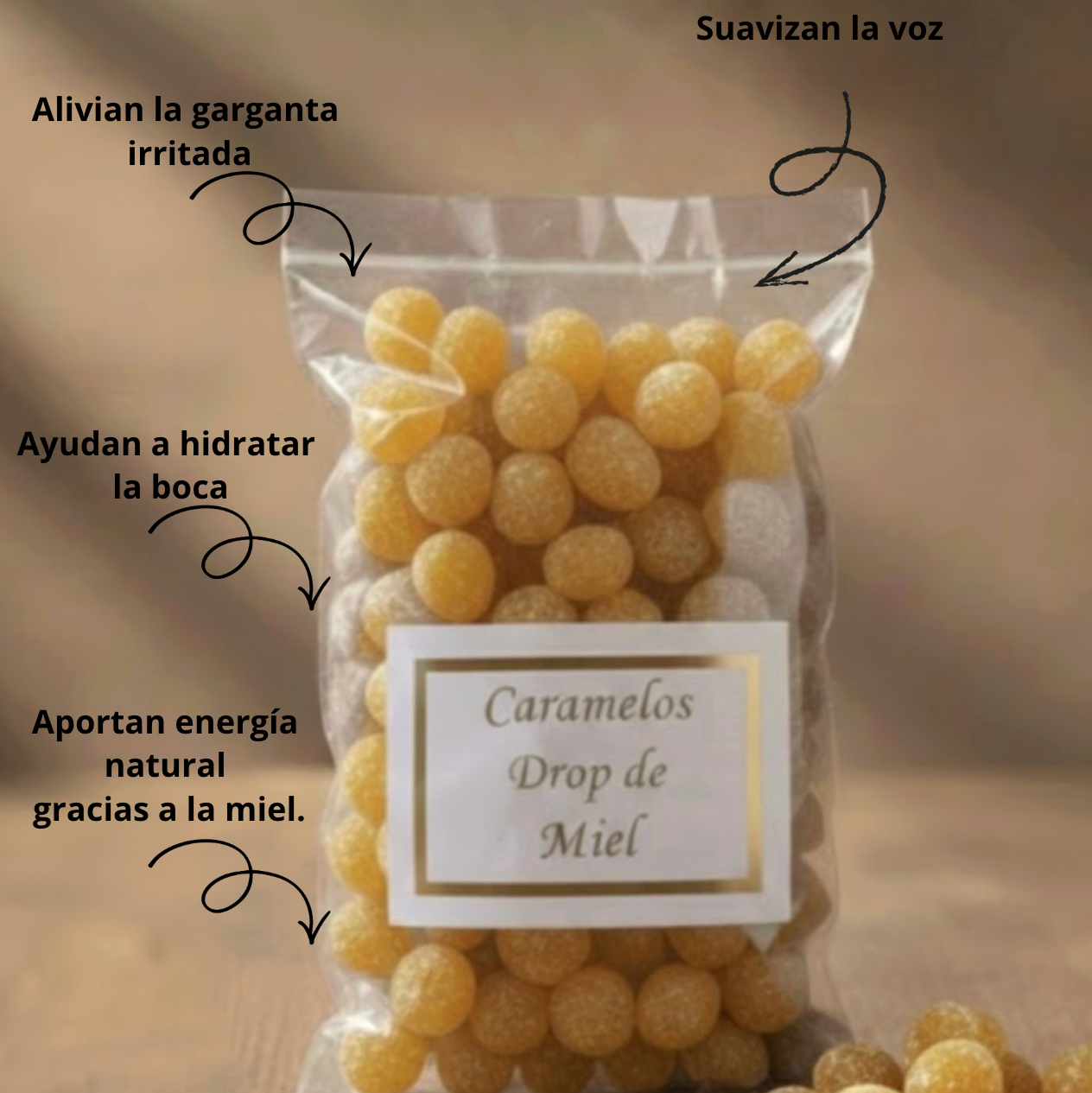 Caramelos Drop con Miel – Cuidado Natural de la Garganta