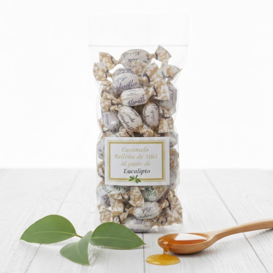 Caramelos rellenos de miel